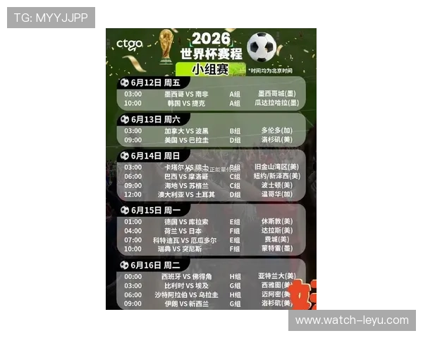2026世界杯举办时间确定球迷热切期待精彩赛事开启